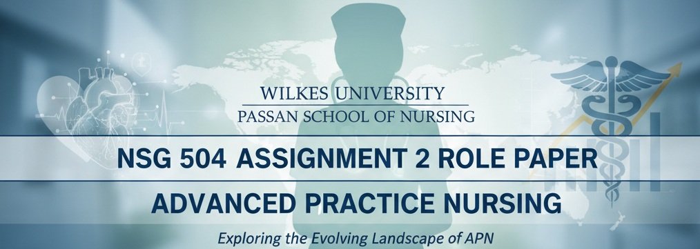 Nursing NSG 504 Assignment 2 Role Paper Assignment